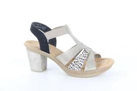 Rieker 665k3-60 dames sandalen sportief