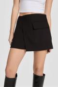 Alix The Label 2403106567 ladies woven flowy stretch skirt