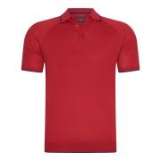 Cappuccino Italia Tipped tricot polo