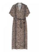 Catwalk Junkie RESORT COLLAR Leopard BLOUSE DRESS