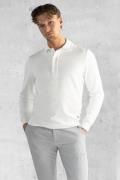 Koll3kt Laggio slub katoen polo sweater -