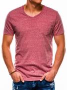 Ombre heren t-shirt bordeaux rood