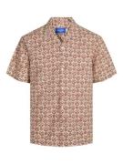 Jack & Jones Jorluke seersucker resort shirt ss dessin