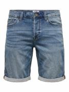 Only & Sons Onsply life blue shorts pk 8584 noo blue denim