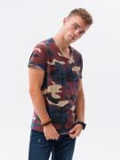 Ombre Heren t-shirt blauw-camo s1616 -