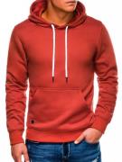 Ombre heren hoodie rood brick basic