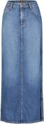 Lee Side slit maxi skirt weekend chill blue denim