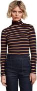 King Louie Rollneck top century stripe evening blue