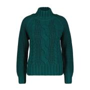 Red Button Sweater srb4370 turtle cable teal