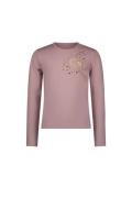 Le Chic Meisjes t-shirt strass hart norma sweet plums