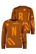 B.Nosy Jongens sweater scott letter aop peanut