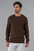 PRESLY & SUN Moss stitch round neck