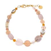 Label Kiki Armband rose blossem gold