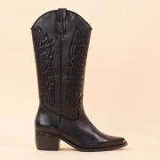 DWRS Label Cowboyboots 2679 colombia black dames leer