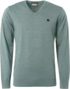 No Excess Pullover v-neck 2 coloured melange cloud