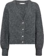 Co'Couture iecc button rob knit grey melange