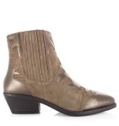 Maruti Tessy leather taupe metalic bronze western dames