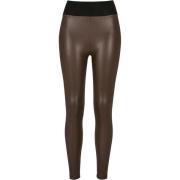 Urban Classics Dames legging hoog taille leer