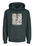 Jack & Jones Jorvesterbro newton boxfront sweat donker