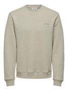 Only & Sons Onsadler reg quilt crew neck sweat kit