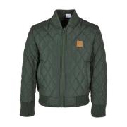 Urban Classics Jongens diamond nylon gewatteerde jas