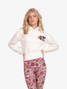 Nik & Nik Meisjes hoodie rib off white fuchsia pop