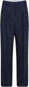 Co'Couture Volacc long pleat pant navy