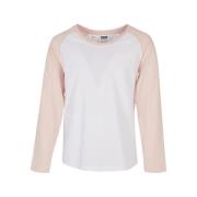 Urban Classics Meisjes contrast raglan t-shirt met lange mouwen