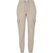 Urban Classics Dames cargo pocket hoge taille joggingbroek