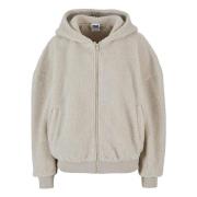 Urban Classics Dames sherpa oversized full zip hoodie