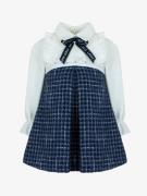 Lapin House Meisjes jurk tweed navy