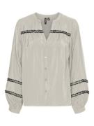 Vero Moda vmdemi detail ls top wvn ga 10317589 pumice