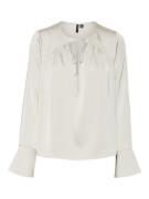 Vero Moda vmmary ls string top wvn ga 10320137 pumice