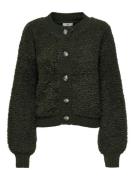 Jacqueline de Yong Jdyeira life ls o-neck cardigan kn donker