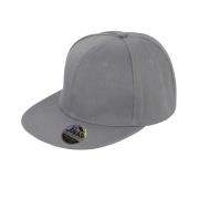 Result Unisex core bronx original flat peak snapback solid colour cap