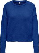 Only Onlteresa life ls o-neck loose cc knt mazarine blu