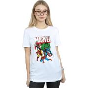 Marvel Avengers Dames hero group katoenen vriendje t-shirt