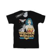 DC Comics Dames wonder woman posing katoenen vriendje t-shirt