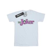 DC Comics Dames the joker crackle logo cotton boyfriend t-shirt