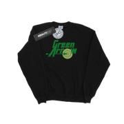 DC Comics Heren sweatshirt met groen pijl tekst logo