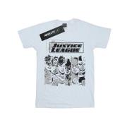 DC Comics Heren justice league gestreept t-shirt