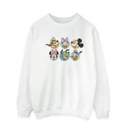 Disney Heren mickey mouse and friends gezichten sweatshirt