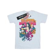 DC Comics Heren super powers neon bloemen t-shirt