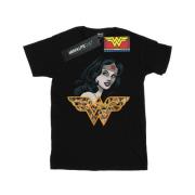 DC Comics Dames wonder woman retro collage katoenen vriendje t-shirt