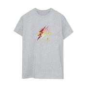 DC Comics Dames the flash lightning logo cotton boyfriend t-shirt