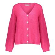 Geisha cardigan hairy with buttons 44570-70 449 cyclame