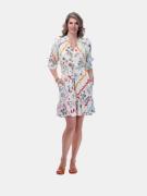 Mucho Gusto ® jurk rhodes kleurrijke streep elegantie