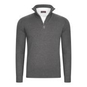 Cappuccino Italia Mock zip pullover