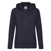 Fruit of the Loom Dames premium sweatjack met kap lady fit