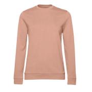 B and C Dames frans terry sweatshirt met inzetstuk